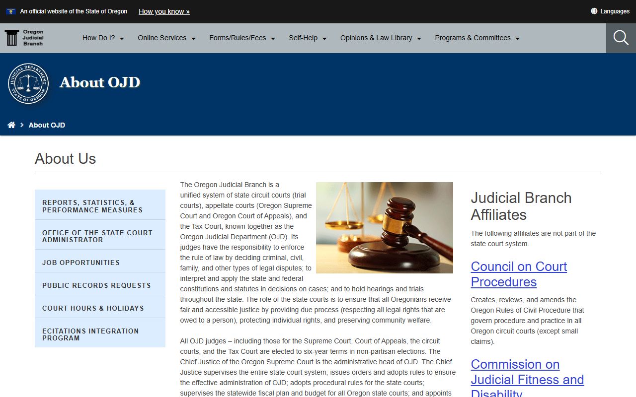 Lake County court records Oregon Judicial Department overview