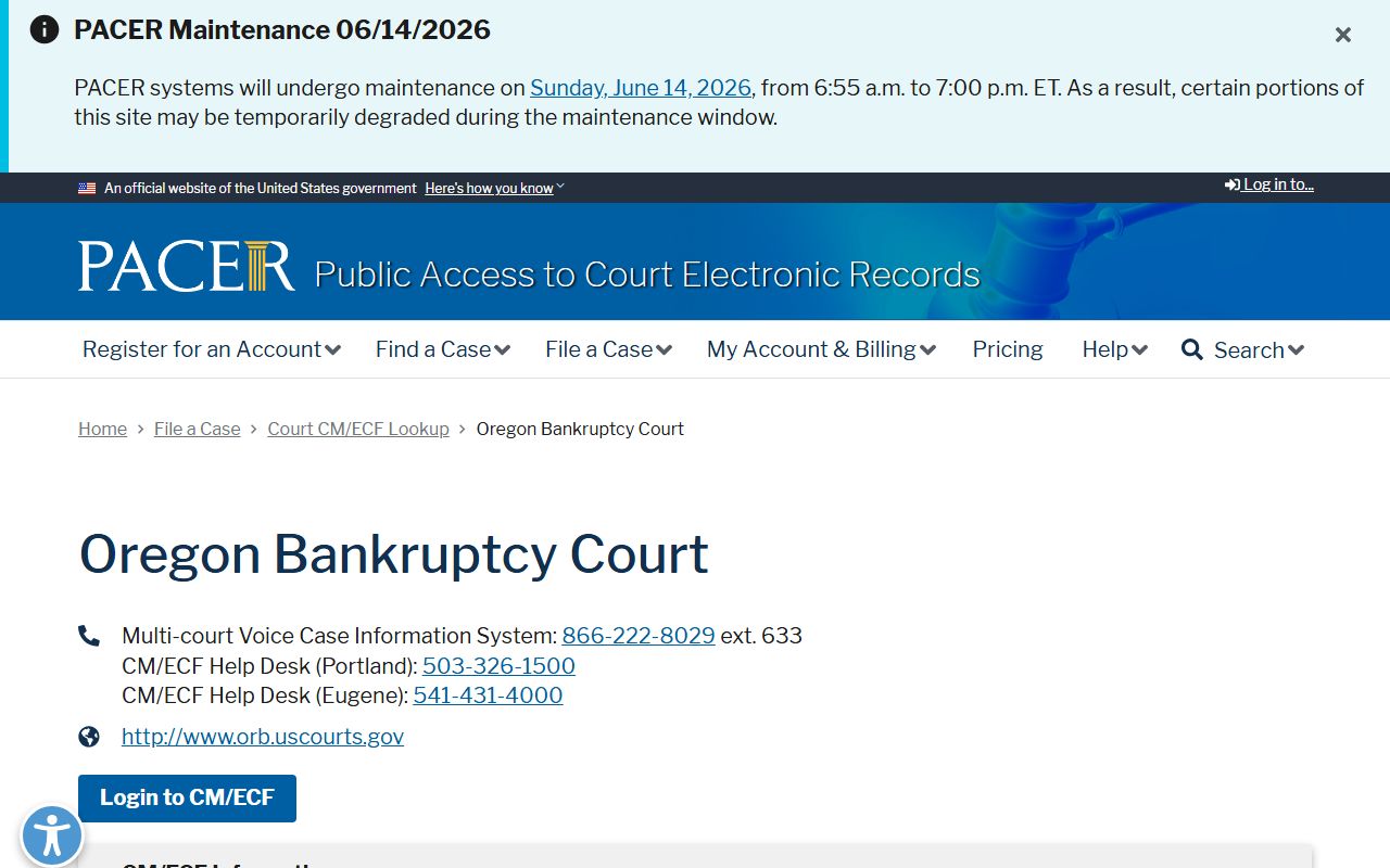Lake County court records federal PACER bankruptcy lookup